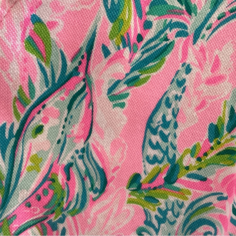 Lilly Pulitzer Pink Floral Scallop Hem Shorts Adorable - Picture 5 of 6